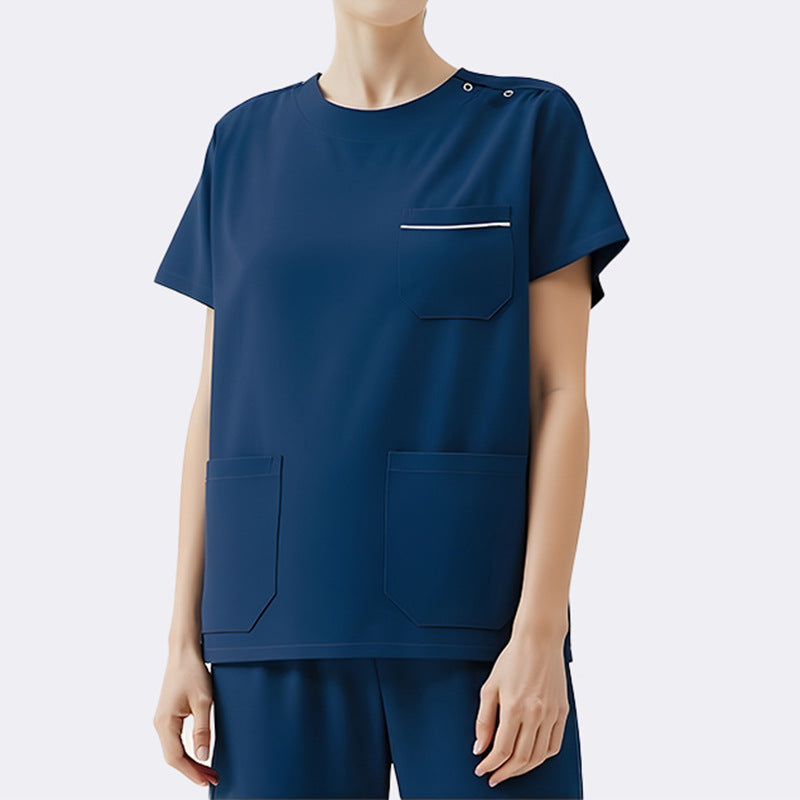 Medical Staff Scrub Women Short-sleeved Doctor Surgical Gown Operating Room Scrub Suit