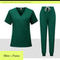 V-neck Medical Scrub Top And Pants Set