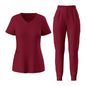 V-neck Fashionable Casual Medical Scrub Short-sleeve Suit