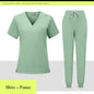 V-neck Medical Scrub Top And Pants Set