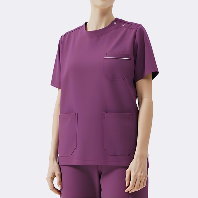 Medical Staff Scrub Women Short-sleeved Doctor Surgical Gown Operating Room Scrub Suit