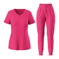 V-neck Fashionable Casual Medical Scrub Short-sleeve Suit