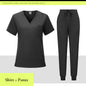 V-neck Medical Scrub Top And Pants Set