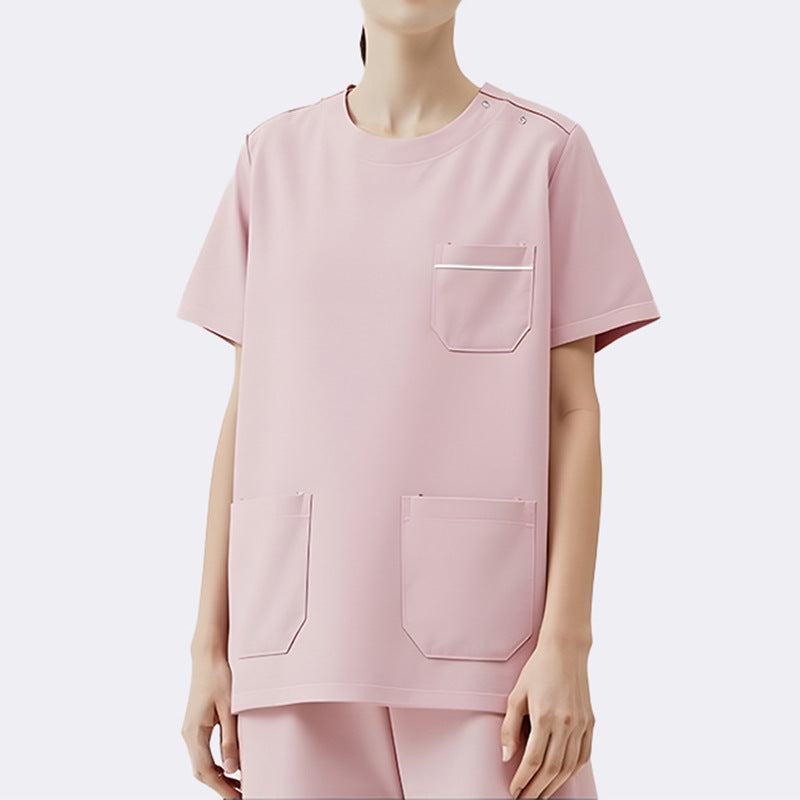 Medical Staff Scrub Women Short-sleeved Doctor Surgical Gown Operating Room Scrub Suit