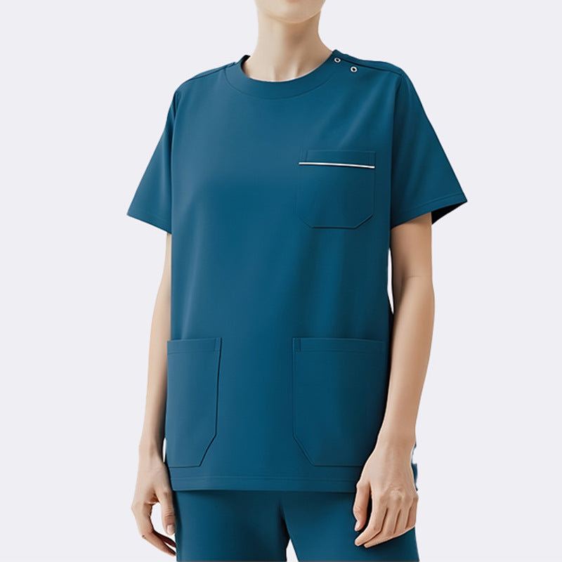 Medical Staff Scrub Women Short-sleeved Doctor Surgical Gown Operating Room Scrub Suit